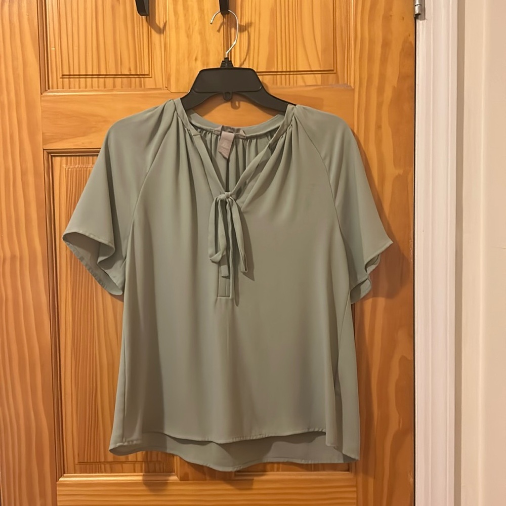 Sage green blouse